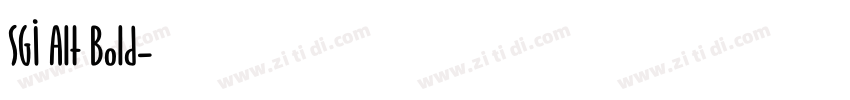 SGI Alt Bold字体转换